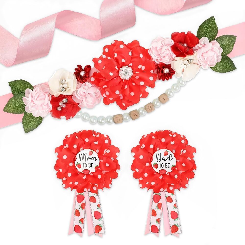 2320 Strawberry Baby Shower Decorations - Adjustable Berry Sweet Theme